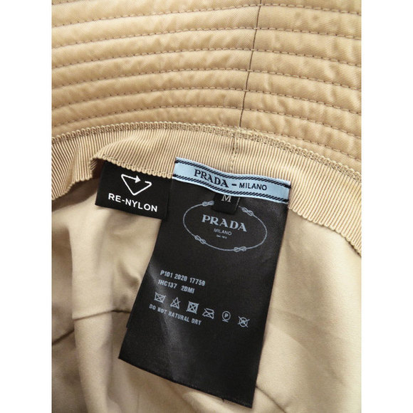 Prada Re Nylon Triangle Plate Bucket Hat M - Picture 3 of 5